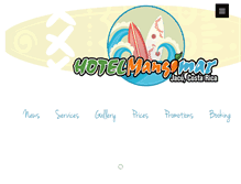 Tablet Screenshot of hotelmangomar.com